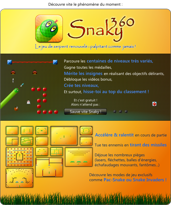 Mailing pour Snaky 360